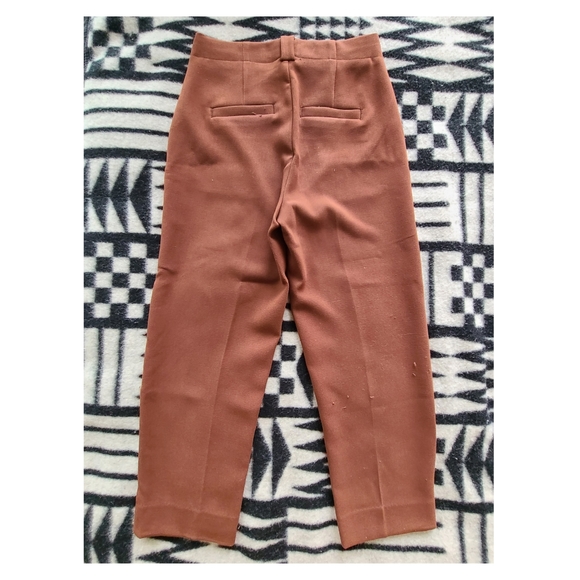 Frank & Oak Alice Straight Pant in deep wine - Picture 2 of 2